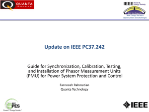 Update on IEEE PC37.242