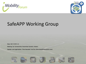 EC SafeApps Working Group