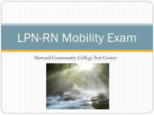 LPN-RN Mobility Exam - Howard Community College