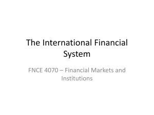 International Finance - Leeds School of Business