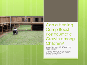 Can a Healing Camp Boost Posttraumatic Growth among Children?