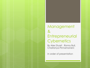 Management & Entrepreneurial Cybernetics