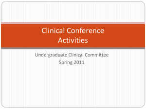 Clinical Conference Power Point