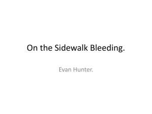 On the Sidewalk Bleeding PPT