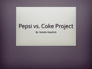 Pepsi vs. Coke Project - PS-21