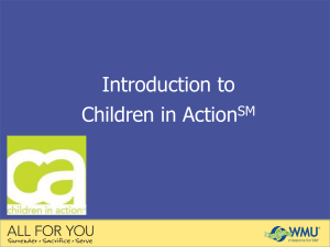 All For You Children in Action PowerPoint presentation