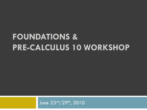 FPC Workshop - June 2010