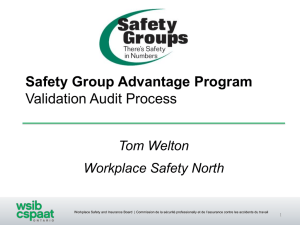 Site Audit - Safety Groups