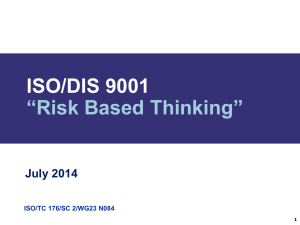 Risk-based Thinking