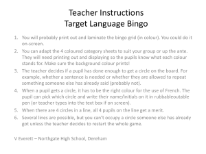TL Bingo - Languages at Northgate High, Dereham