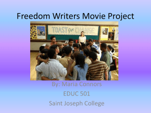 Freedom Writers Movie Project