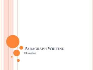 Writing- Chunking PPT