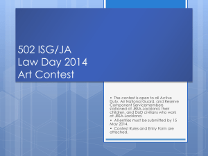 502 ISG/JA Law Day 2014 Art Contest
