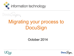 converting your process to DocuSign
