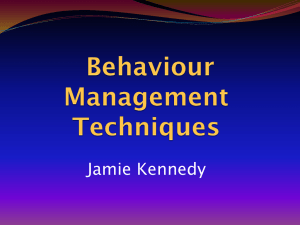 Behaviour Management Techniques (PPT) – Jamie Kennedy