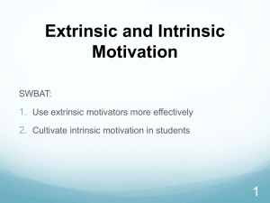 Intrinsic Motivation Powerpoint