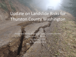 type 3 landslide - Thurston County