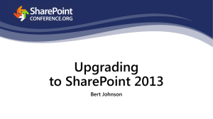 Upgrading to SharePoint 2013