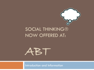 Social Thinking is Coming to ABT
