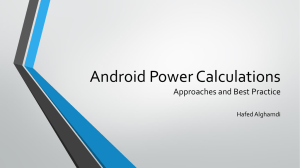 Android Power Profiles