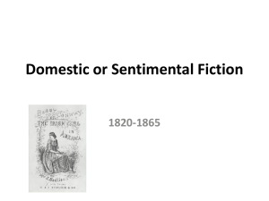 Domestic or Sentimental Fiction 1820-1865