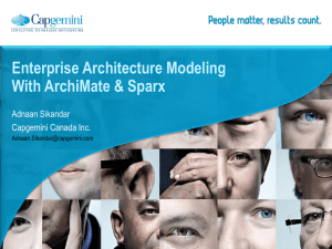 Enterprise Architecture Modeling With ArchiMate & Sparx