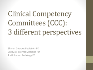 Clinical Competency Committees: 3 different
