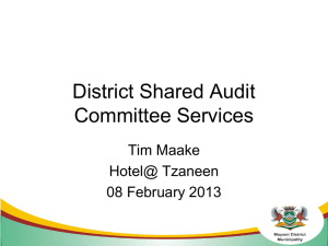 Mopani District shared audit committee
