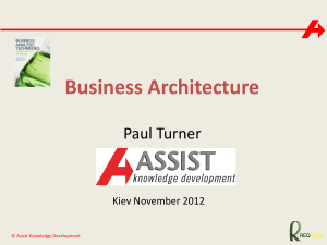 Business Architecture - Assist Knowledge Development