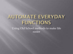 140517 - Automate Everyday Functions