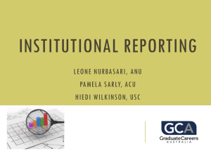 Institutional reporting and Q&A
