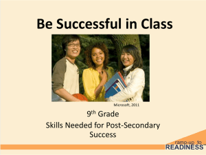 Be Successful in Class - Ramp
