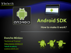 Android SDK and PhoneGap - mobile