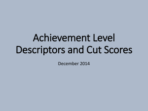 Achievement Level Descriptors