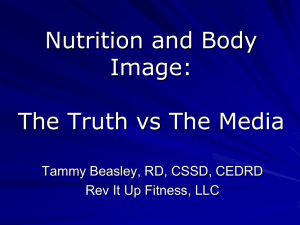 Nutrition and Body Image Presentation 1.20.12