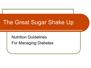 The Great Sugar Shake Up (Powerpoint)
