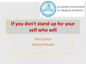 If you don`t stand up for yourself who will