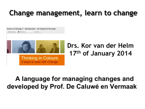 Prof. Dr. Leon de Caluwé, The colors of change management