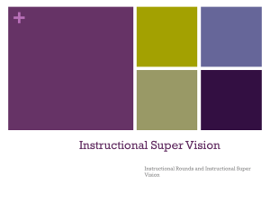 Powerpoint - Instructional Supervision by Dr. Lou Matthews