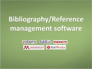 Bibliography - NUS Libraries