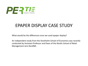 PERTIE-EPAPER DISPLAY CASE STUDY