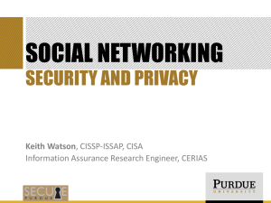 Social Networking Security and Privacy PowerPoint