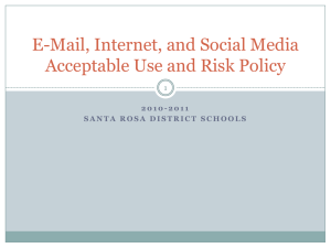 E-Mail, Internet, and Social Media Acceptable Use and Risk Policy