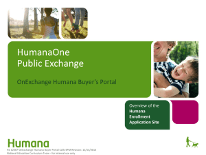 Overview of OnExchange Humana Buyer Portal Calls-SPM