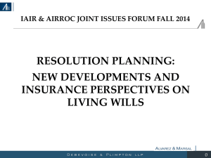 New Developments and Insurance Perspectives on Living Wills