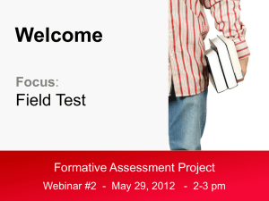 Formative Assessment Project