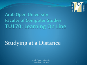 Arab Open University Faculty of Computer Studies