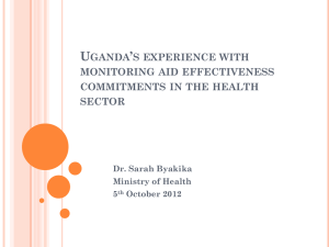 MAWG.Oct2012.Uganda - International Health Partnership