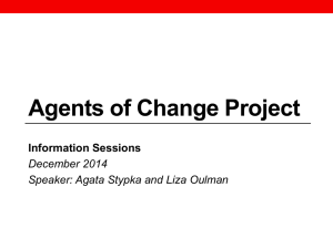 Agents of Change Project