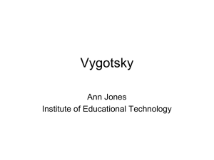 Vygotsky. - The Open University
